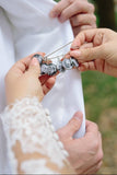 Groom Memory Photo Lapel Pin