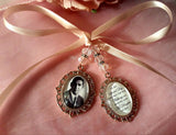 Rose Gold Double Bouquet Photo Charm