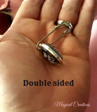 Double Sided 20mm Photo Memory Lapel Pin.