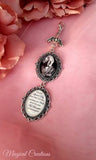Single or Double Photo Memorial Bouquet Charm with a Guardian Angel.