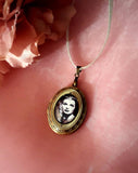 Photo Bouquet Brass Coloured Locket Charm.