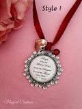 Daughter Something Old Wedding Keepsake Charm.