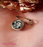 Double Sided 20mm Photo Memory Lapel Pin.