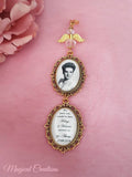 Single or Double Gold Photo Bouquet Charm And Guardian Angel.