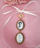 Single or Double Gold Photo Bouquet Charm And Guardian Angel.