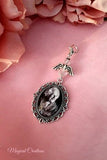 Single or Double Photo Memorial Bouquet Charm with a Guardian Angel.