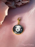 Gold Coloured Groom Photo Lapel Pin