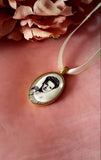 Single Gold Coloured Bouquet Photo Charm