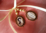 Gold Coloured Double Bouquet Photo Charm