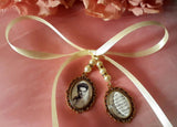 Gold Coloured Double Bouquet Photo Charm