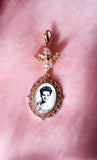 Rose Gold Photo Bouquet Charm.