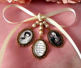 Triple Gold Coloured Bouquet Photo Charm