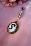 Gold Coloured Single Bouquet Photo Charm.