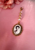 Gold Coloured Single Bouquet Photo Charm.