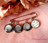 Groom Memory Photo Lapel Pin