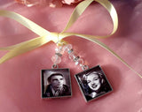 Double square Bouquet Photo Charm.