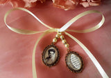 Gold Coloured Double Bouquet Photo Charm