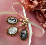 Triple Gold Coloured Bouquet Photo Charm
