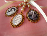 Triple Gold Coloured Bouquet Photo Charm