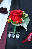 Groom Memory Heart Photo Lapel Pin