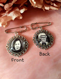 Double Sided 25mm Picture Groom Lapel Pin.