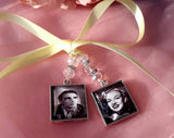 Double square Bouquet Photo Charm.
