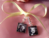 Double square Bouquet Photo Charm.