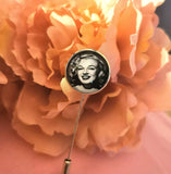 Bride and Groom Photo Silver Coloured Lapel Pin
