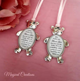Flower Girl, Bridesmaid, Page Boy, Usher, Ringer Bearer, Ring Security Teddy Bear Keepsake Charm