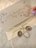 Triple Silver Coloured Bouquet Photo Charm
