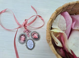 Triple Silver Coloured Bouquet Photo Charm